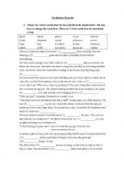 English Worksheet: Vocabulary Exercise