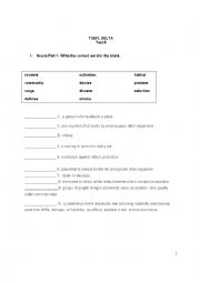 BARRONS TOEFL Reading Vocabulary Model Test 6