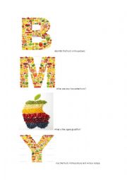 English Worksheet: Fruit alphabet