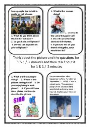 English Worksheet: GEPT ORAL SPEAKING  -- PICTURE CARDS-1