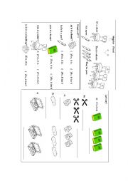 English Worksheet: Singular and Plural School Suplies