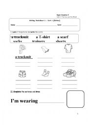 English Worksheet: Super Surprise 2 Unit 1 extra material