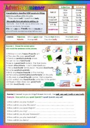 ADVERBS OF MANNER starters