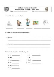 English Worksheet: Jobs