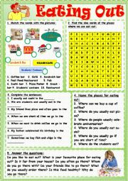 English Worksheet: Eating Out