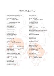 English Worksheet: The one that got away