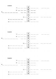 English Worksheet: Numbers