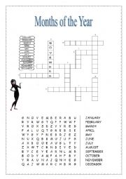 English Worksheet: Months fun!