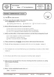 English Worksheet: Bac Blanc