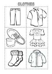 English Worksheet: Clothes Vocabulary