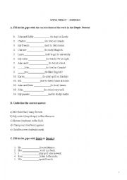 English Worksheet: SIMPLE PRESENT