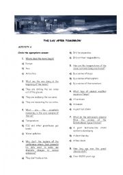 English Worksheet: THE DAY AFTER TOMORROW