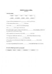 English Worksheet: Bruce Rogers TOEFL Vocabulary Building 3&4