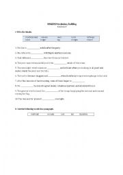 English Worksheet: Bruce Rogers TOEFL Vocabulary Building 9&10