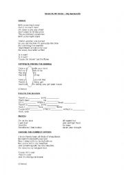 English Worksheet: A Hole in my Soul - Aerosmith