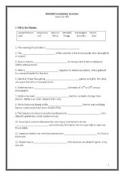 English Worksheet: Bruce Rogers Vocabulary Exercise 456