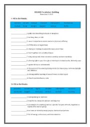 English Worksheet: Bruce Rogers Vocabulary Exercise 13-14-15