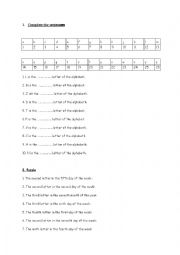English Worksheet: Number Quiz