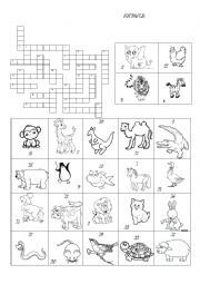 Animals crossword