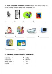 English Worksheet: Furniture