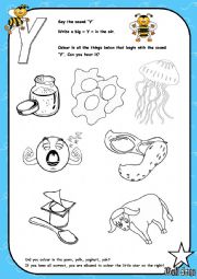 Alphabet - Letter Y - Activity