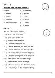English Worksheet: Varied Qiz - Grade 12