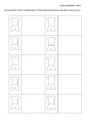 English Worksheet: Famous Football Kits - Part 3