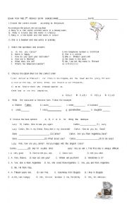 English Worksheet: Review