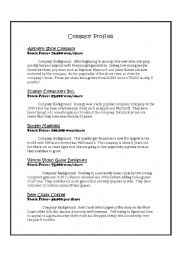 English Worksheet: Stock Market Activity