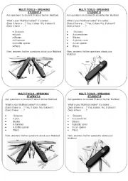 English Worksheet: Information Gap Technical English 1A Multi-Tools