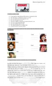 English Worksheet: The Goonies