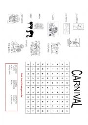 English Worksheet: carnival