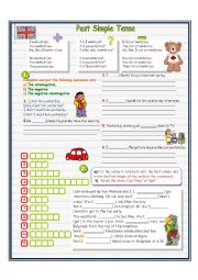 English Worksheet: The Past Simple Tense (fully editable) 