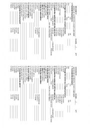 English Worksheet: ENGAGE BOOK STARTER UNIT 1 REVIEW - COUNTRIES, NATIONALITIES, VERB TO BE, ADJECTIVES