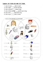 possessive adjectives activity