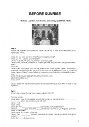 English Worksheet: Before Sunrise