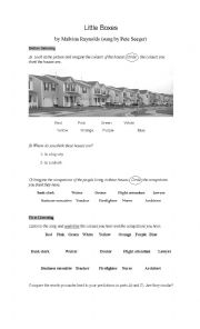 English Worksheet: Little Boxes