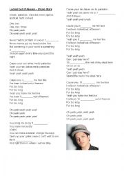 English Worksheet: Locked out of heaven - Bruno Mars