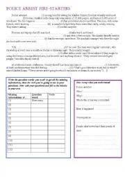 English Worksheet: reading and speaking: easy news information gap past simple and continuous