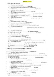 English Worksheet: Will  & Be going to -fill in the blanks activities