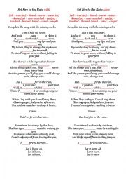 English Worksheet: Set Fire to the rain