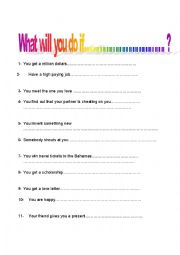 English Worksheet: if clauses type 1