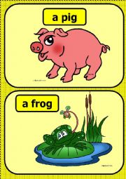 English Worksheet: Farm animals flashcards PRAT 1