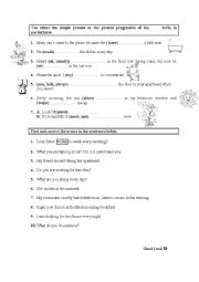 simple present , present continuous tense