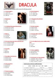 English Worksheet: DRACULA, FF Coppola - movie trailer