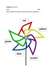 English Worksheet: REMEDIAL ACTIVITY FOR COLOURS