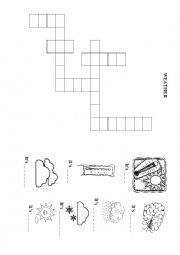 English Worksheet: Weather crossword