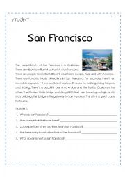 English Worksheet: San Francisco