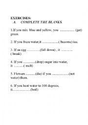 English Worksheet: type zero