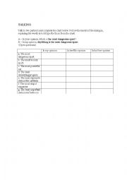English Worksheet: Talking  - Superlative